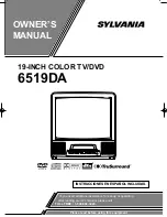 Preview for 1 page of Sylvania 6519DA Owner'S Manual