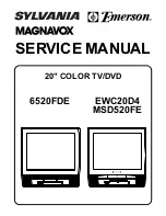 Sylvania 6520FDE Service Manual preview