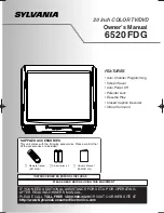 Sylvania 6520FDG Owner'S Manual preview