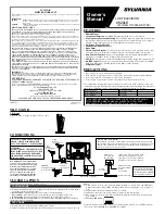 Preview for 1 page of Sylvania 6620LE Owner'S Manual