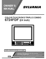 Предварительный просмотр 1 страницы Sylvania 6724FDF Owner'S Manual