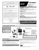 Предварительный просмотр 1 страницы Sylvania C6427TE Owner'S Manual