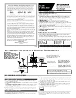 Предварительный просмотр 5 страницы Sylvania C6427TE Owner'S Manual