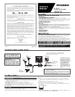 Sylvania C6432TE Owner'S Manual preview