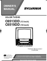 Sylvania C6513DD Owner'S Manual preview