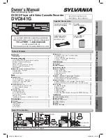 Preview for 1 page of Sylvania DVC841G Owner'S Manual