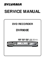 Sylvania DVR900E Service Manual preview