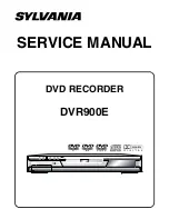 Preview for 1 page of Sylvania DVR900E Service Manual