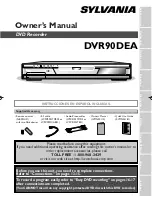 Sylvania DVR90DEA Owner'S Manual preview