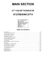 Предварительный просмотр 3 страницы Sylvania Emerson 6727DE Service Manual