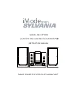 Предварительный просмотр 1 страницы Sylvania IMODE SIP3050 Instruction Manual