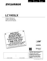 Sylvania LC195SLX Owner'S Manual preview