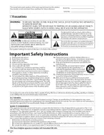 Preview for 2 page of Sylvania LC320SLX Owner'S Manual