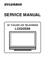 Preview for 1 page of Sylvania LC420SS8 Service Manual