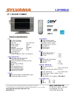 Sylvania LD155SL8 Features & Specifications preview