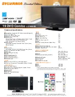 Sylvania LD195SSX Specifications preview