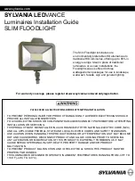 Preview for 1 page of Sylvania LEDVANCE SLIM FLOODLIGHT Installation Manual