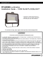 Preview for 1 page of Sylvania Luminaires Installation Manual