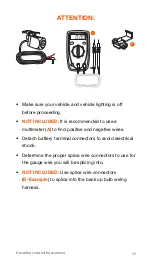 Preview for 22 page of Sylvania Roadsight Mirror Instruction Manual