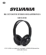 Sylvania SBT225-B Manual preview