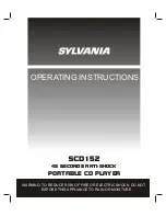 Preview for 1 page of Sylvania SCD152 Operating Instructions Manual