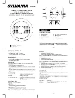 Предварительный просмотр 1 страницы Sylvania SCD249 Instruction Manual