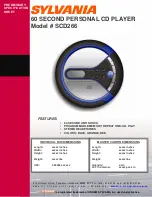 Sylvania SCD266 Preliminary Specification Sheet preview