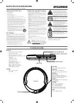 Preview for 1 page of Sylvania SCD301BT User Manual