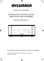 Preview for 1 page of Sylvania SCR1229BT Instruction Manual