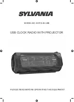 Предварительный просмотр 1 страницы Sylvania SCR1245-USB Manual