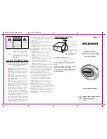 Предварительный просмотр 1 страницы Sylvania SCR1320 Operating Instructions