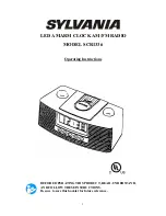 Preview for 1 page of Sylvania SCR1336 Operating Instructions Manual