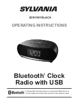 Preview for 1 page of Sylvania SCR1997 Operating Instructions Manual