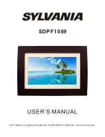 Preview for 2 page of Sylvania SDPF1089 User Manual