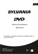 Предварительный просмотр 1 страницы Sylvania SDVD1073 Instruction Manual