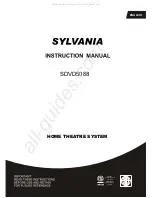 Preview for 1 page of Sylvania SDVD5088 Instruction Manual