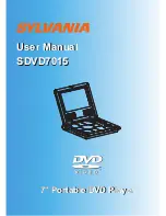 Предварительный просмотр 1 страницы Sylvania SDVD7015 User Manual