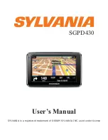 Предварительный просмотр 1 страницы Sylvania SGPD430 User Manual