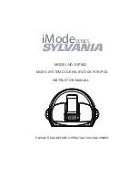 Sylvania SIP562 Instruction Manual preview