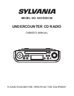 Sylvania SKCR2613B Owner'S Manual preview