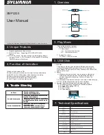 Sylvania SMP2200 User Manual предпросмотр