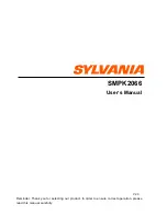 Sylvania SMPK2066 User Manual предпросмотр