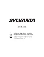 Предварительный просмотр 1 страницы Sylvania SMPK4083 Pocket Manual