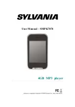 Предварительный просмотр 1 страницы Sylvania SMPK7874 User Manual