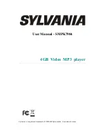 Sylvania SMPK7904 User Manual предпросмотр