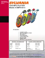 Sylvania SMPS1015 Preliminary Specification Sheet preview