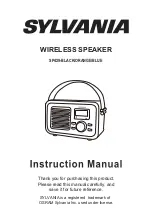 Sylvania SP429-BLACK Instruction Manual предпросмотр