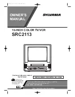 Preview for 1 page of Sylvania SRC2113 Owner'S Manual