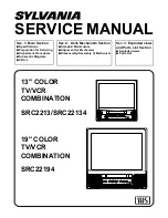 Sylvania SRC2213 Service Manual preview