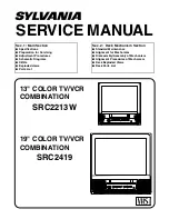 Sylvania SRC2213W Service Manual preview